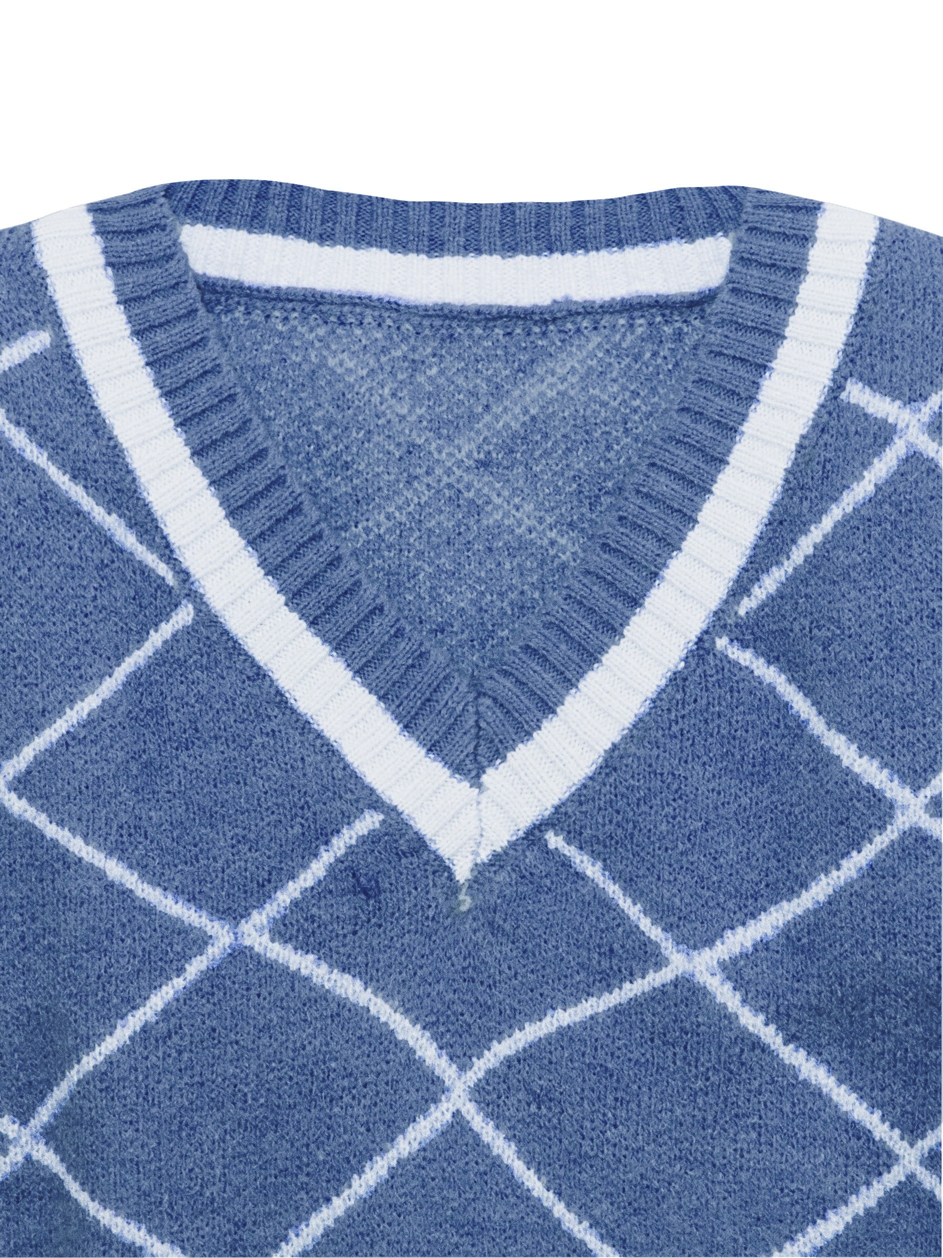 Womens Vintage Striped Argyle Plaid Sweaters Jumpers Oversized Color Block  Knitted Pullover Tops, Blue, Large : : Clothing, Shoes &  Accessories