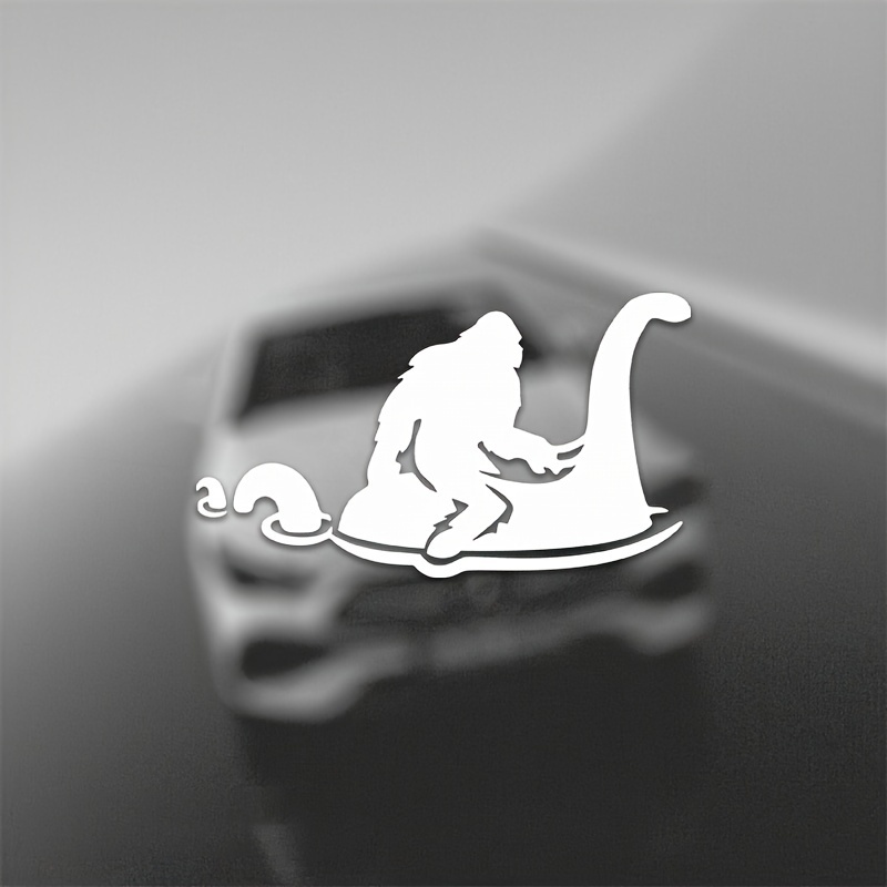 

Sasquatch And Loch Ness Monster Buddy Decal Sticker - Adhesive For Car Windows And Laptops