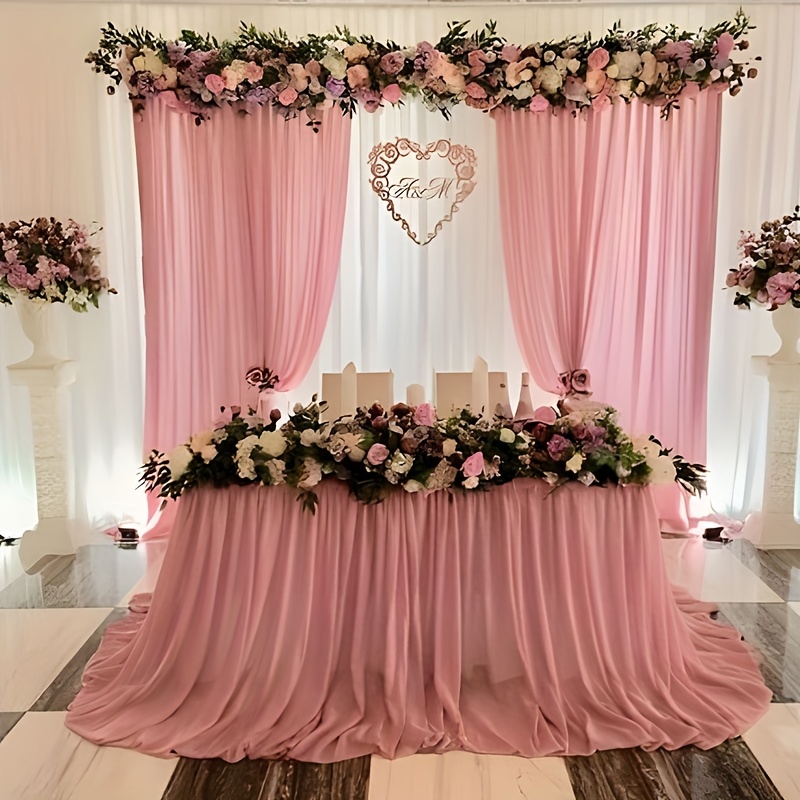 Classic Polyester Wedding Arch Draping Fabric Length Bridal - Temu