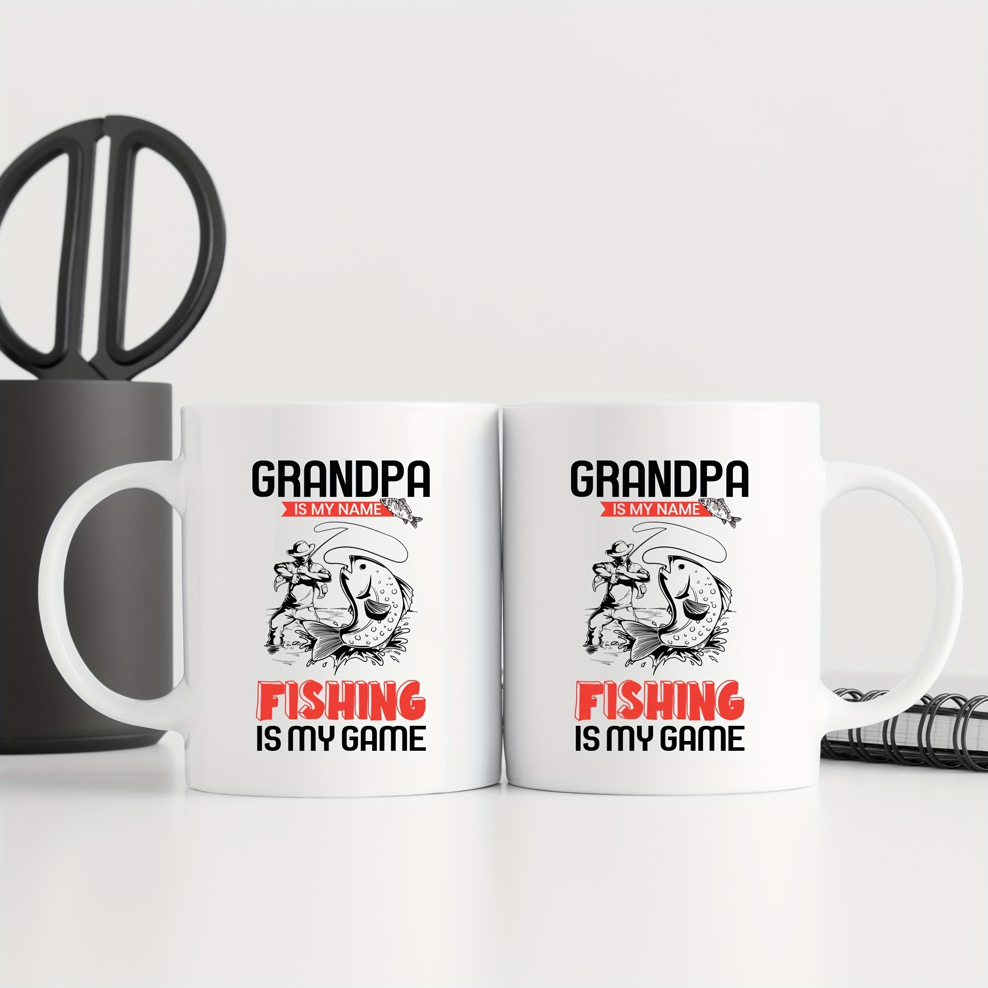 Funny Grandpa Fishing Coffee Mug Grandpa Name Fishingis Game - Temu
