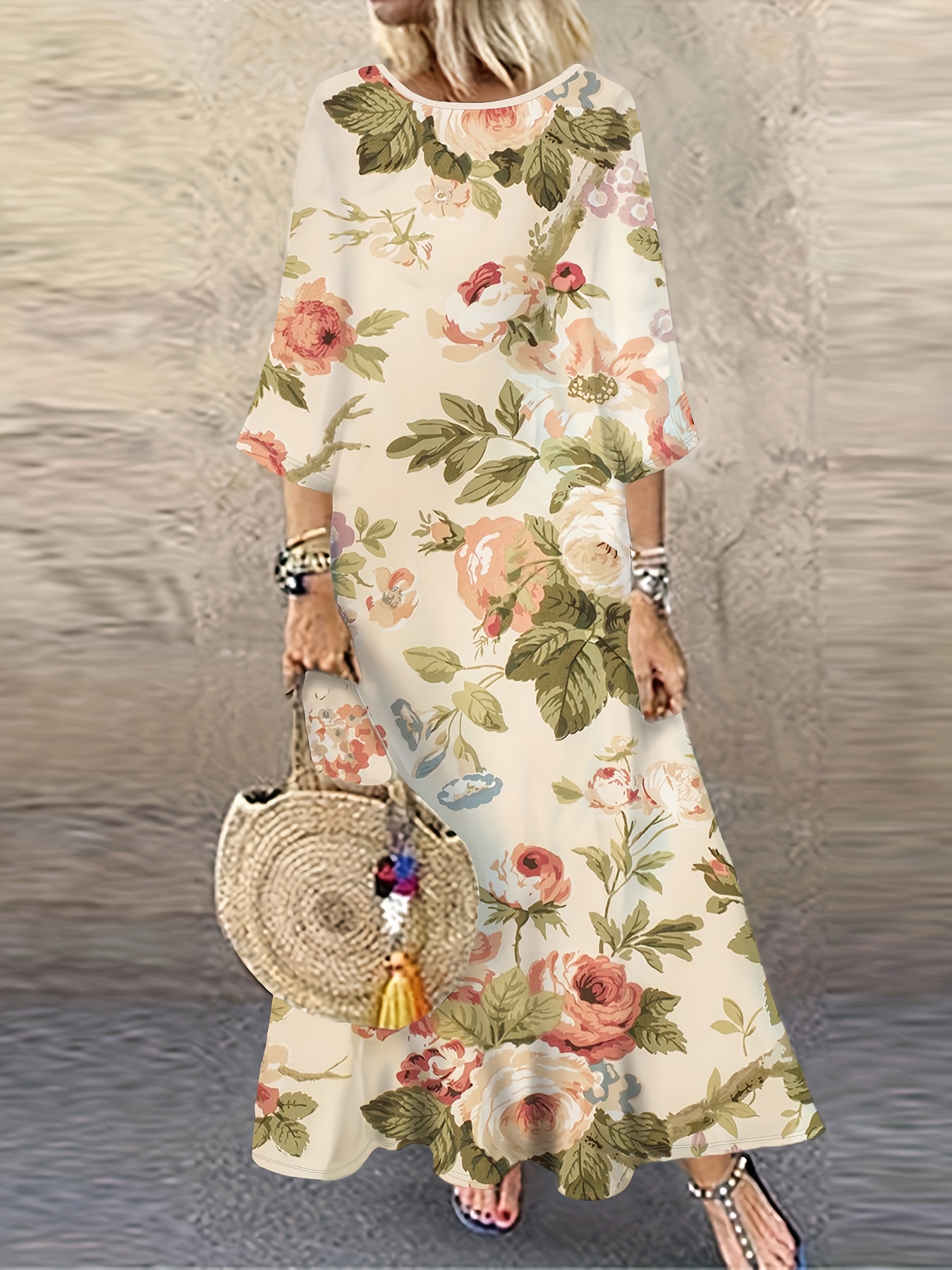 2025 spring summer womens plus size floral - Temu Mauritius