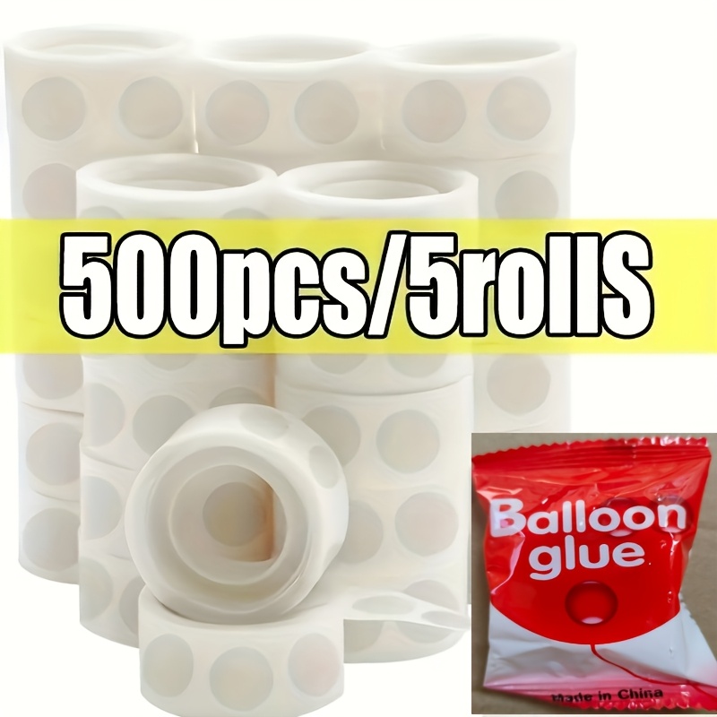 Silicone Double-sided Adhesive Dots, 5rolls/500pcs Removable Mounting Tape For Crafts And Wedding Decorations, Durable Plastic, Essential For Use