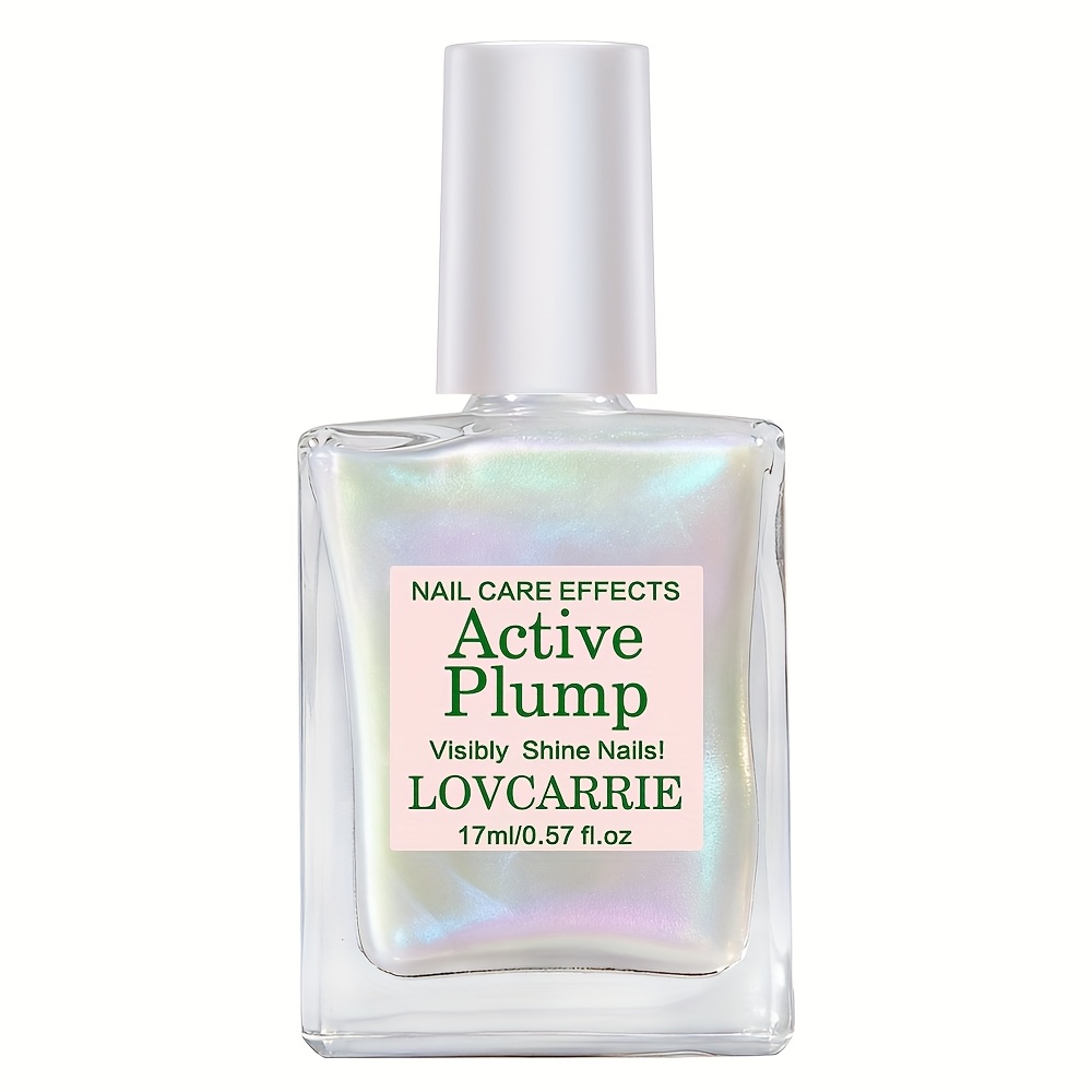 Image of Lovcarrie Pearlescent Shimmer Nail Hardener, Drying, Alcohol-free Formula, Fast Creation Of Unique Nail Shine, Sparkling Nails