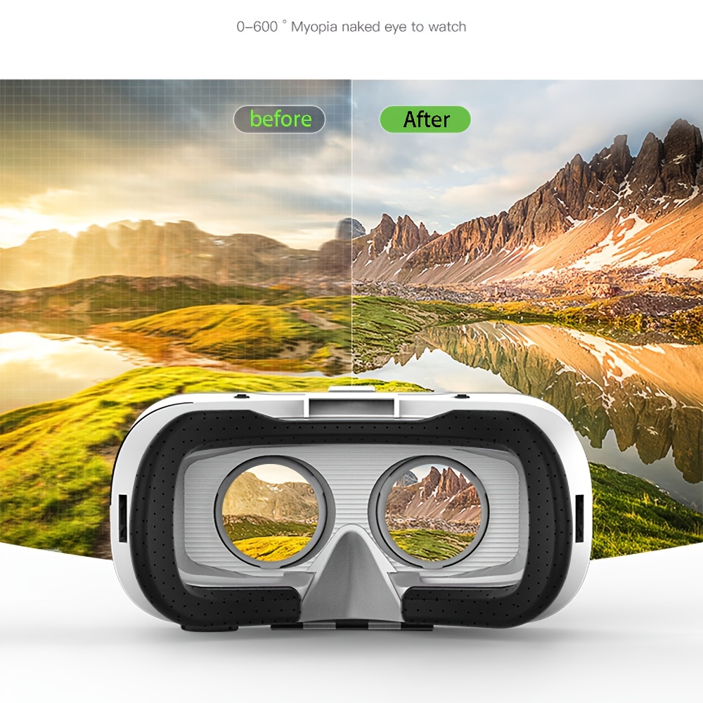 Aukštos klasės 3D VR akiniai – Premium VR ausinės – 110° įtraukiantis vaizdas, 600° trumparei reguliavimas, dvigubas valdymo mechanizmas – ideali dovana poroms, mėgstantiems filmus