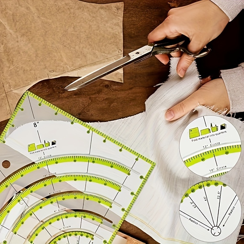 Circle Cut Quilting Ruler - Acrylic Template For Perfect Circles 2" To 10"