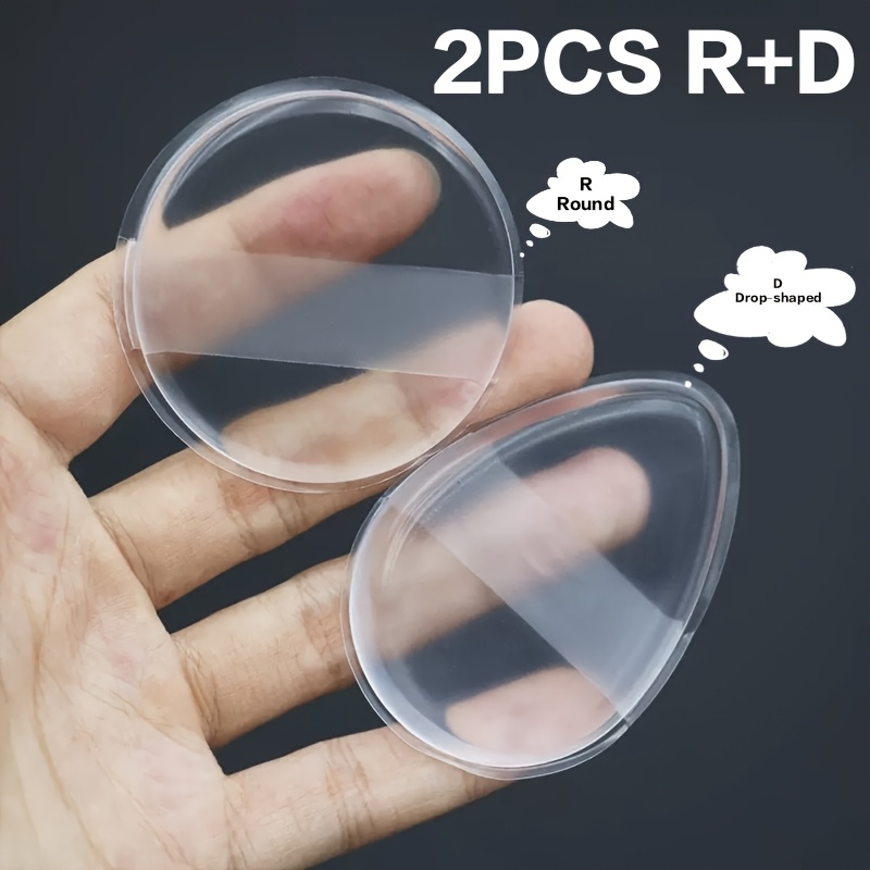 Image of 2pcs Set, Silicone Foundation Makeup Tool, Elastic, Hygienic, Washable, Suitable For Concealer And Foundation Application, Ideal For Beginners, Summer Oil Control, | Hygienic Makeup Tools