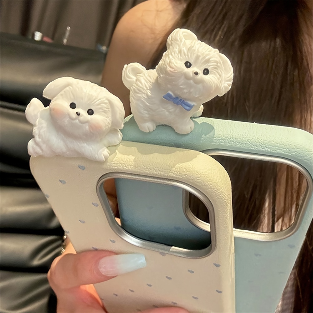 

For 3d Bow Dog Phone For 15 13 14 12 Girl Shockproof