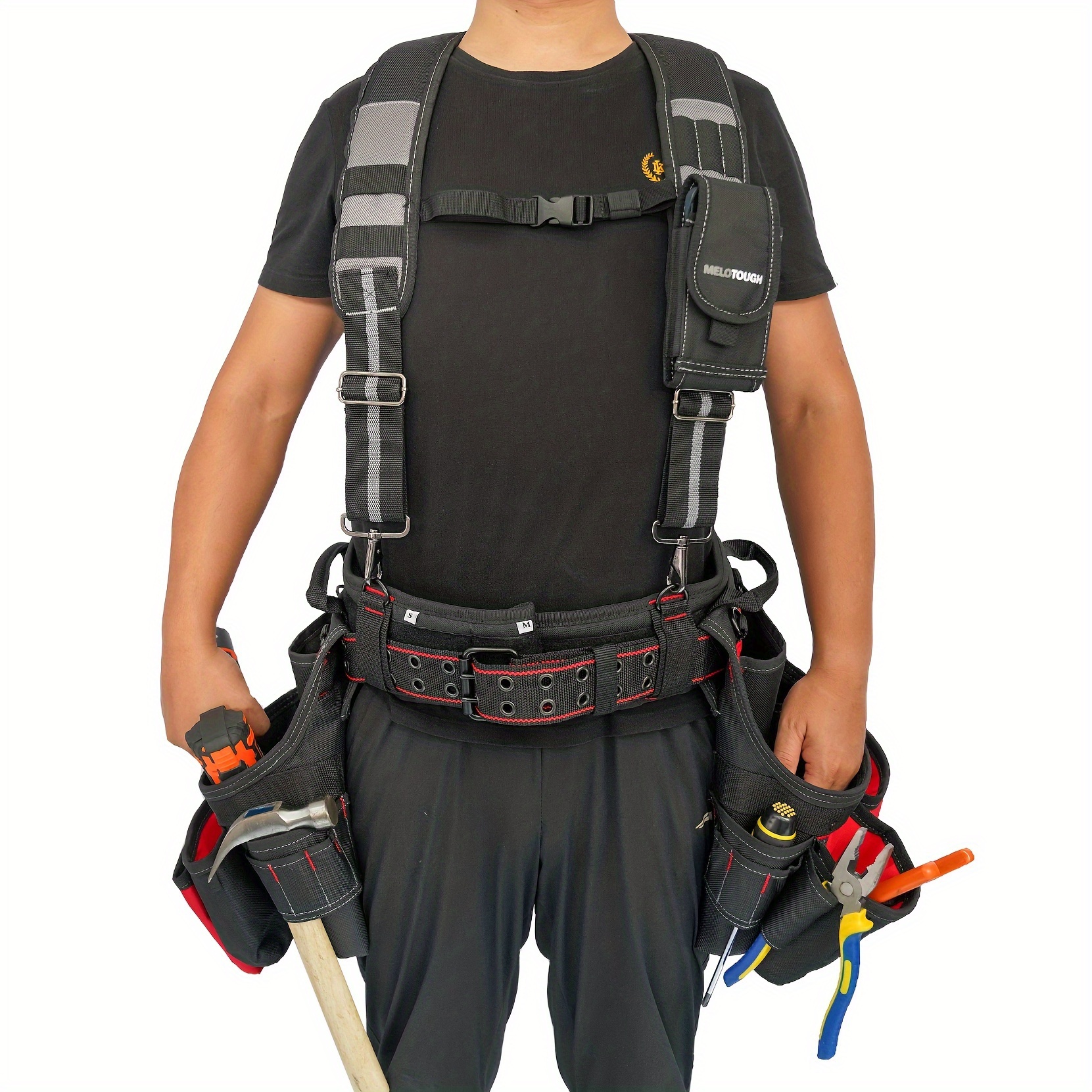 tool belt suspenders construction work braces for men with