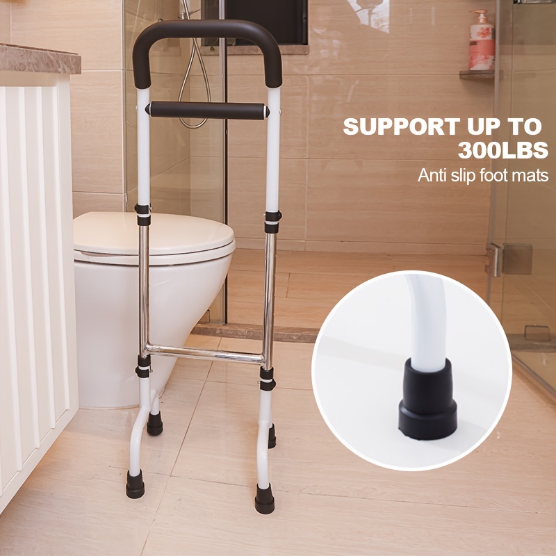 1pc Elderly Bedside Wake-up Helper Without Drilling Holes, Bedside Bathroom Elderly Assistance, Getting Up Assistance, Simple Standpipe Bed Rail Handle With Storage Bag