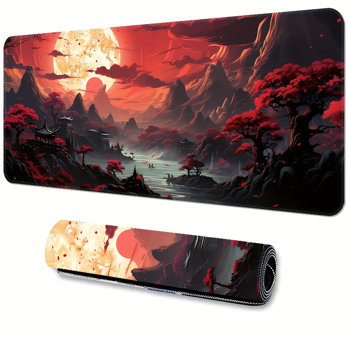 extra large gaming mouse pad     design extended   desk mat with non slip rubber base washable precision     ideal for office gaming enthusiasts details 6