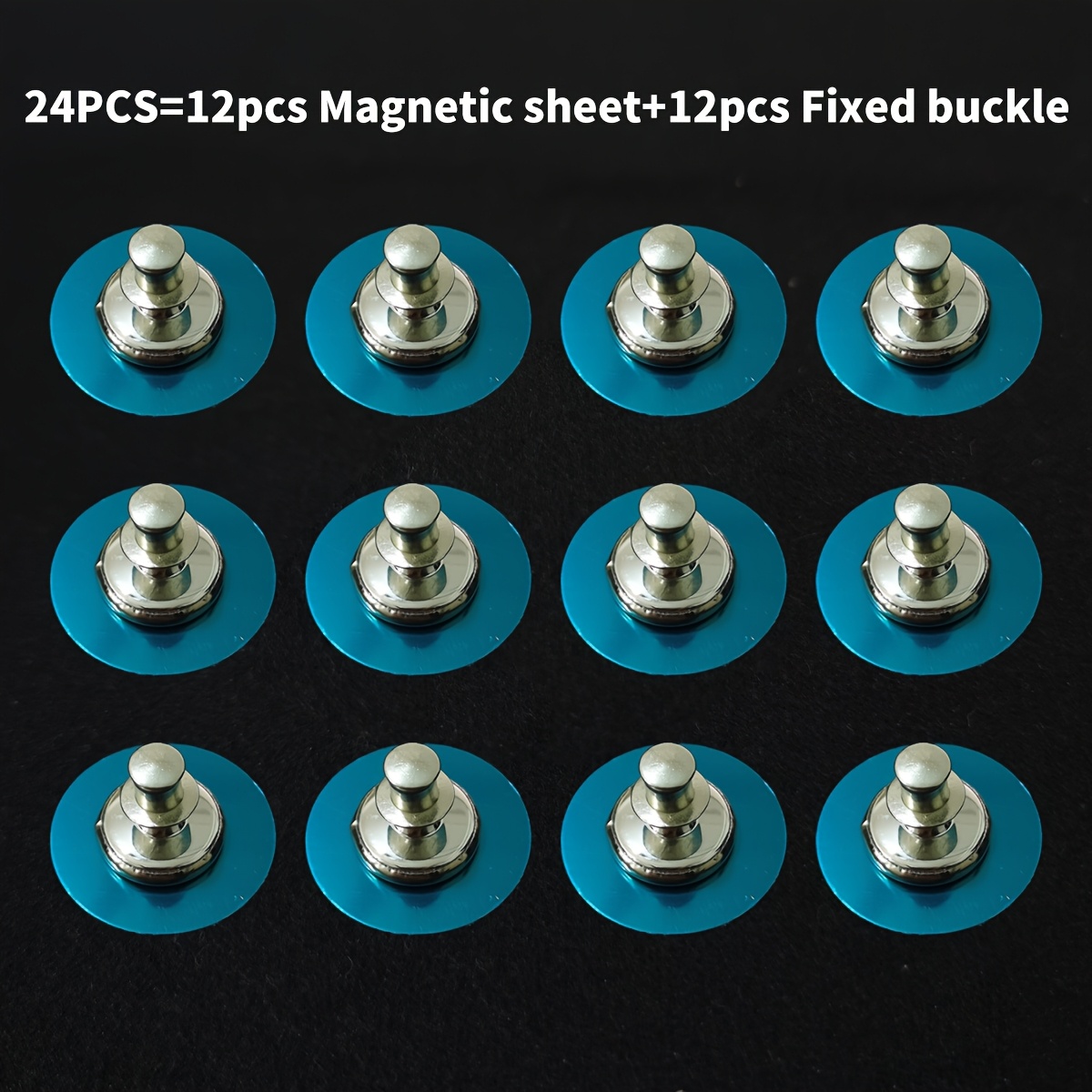 E-shop Magnetische Vorhangclips, Vorhanggewicht-Magnete mit großen Nieten, erhältlich in Sets zu je 8/16/24, entwickelt, um Vorhänge oder Duschvorhänge