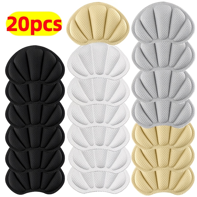 Image of 20 Heel Grips, In 4 Colors, Self-adhesive Anti-slip Protective Pads To Enhance Shoe , Prevent Chafing And , Suitable For Casual Shoes, Sneakers, And White Shoes