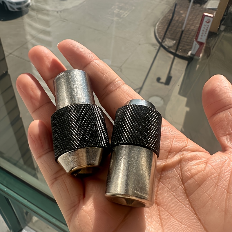 Ratcheting Tap Socket Set 2pcs With Adjustable Jaws, 3/8" Drive Tap Holder For Tight Spaces, Compatible With Taps, Reamers, Screw Extractors (#6-1/2")