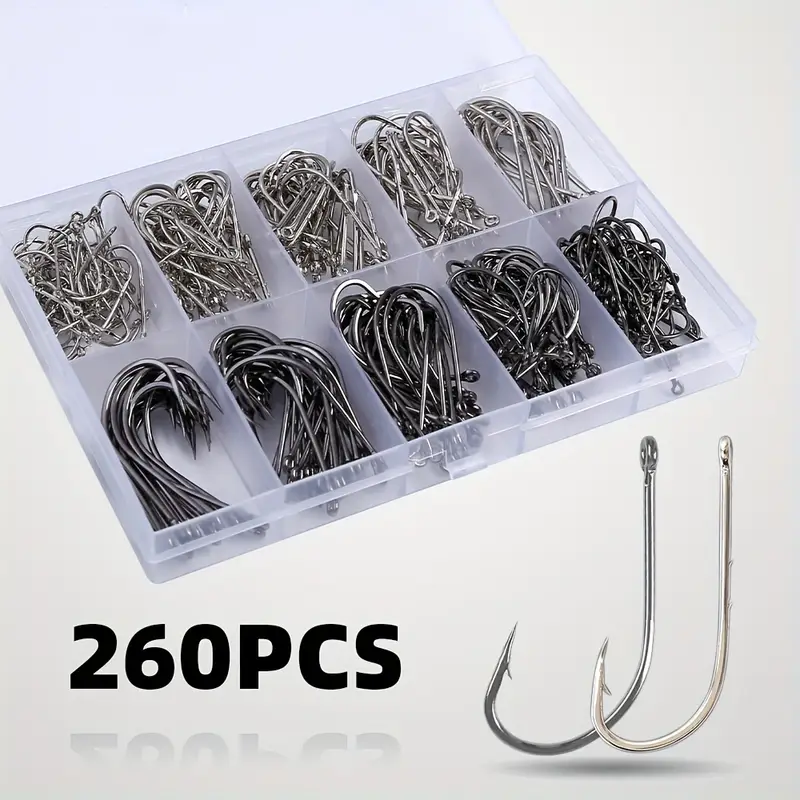315pcs * Heavy-Duty Fishing Hook Set with Long Shank (Abberteen) & * Hooks - Sharp * Saltwater/Freshwater Rig for * Carp, Catfish, Perch - Durable All-Purpose Catch for * (315 Hooks) 315pcs * Heavy-Duty Fishing Hook Set with Long Shank (Abberteen) & * Hooks - Sharp * Saltwater/Freshwater Rig for * Carp, Catfish, Perch - Durable All-Purpose Catch for * (315 Hooks)