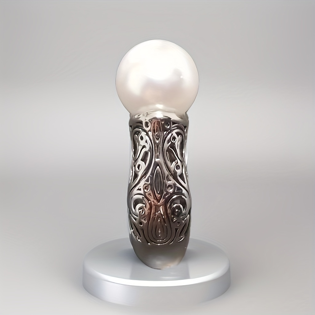 טבעת נשים עם דוגמת פנינים בהשרה אופנה וינטג', מתנת חגיגת יום נישואין ומפגש