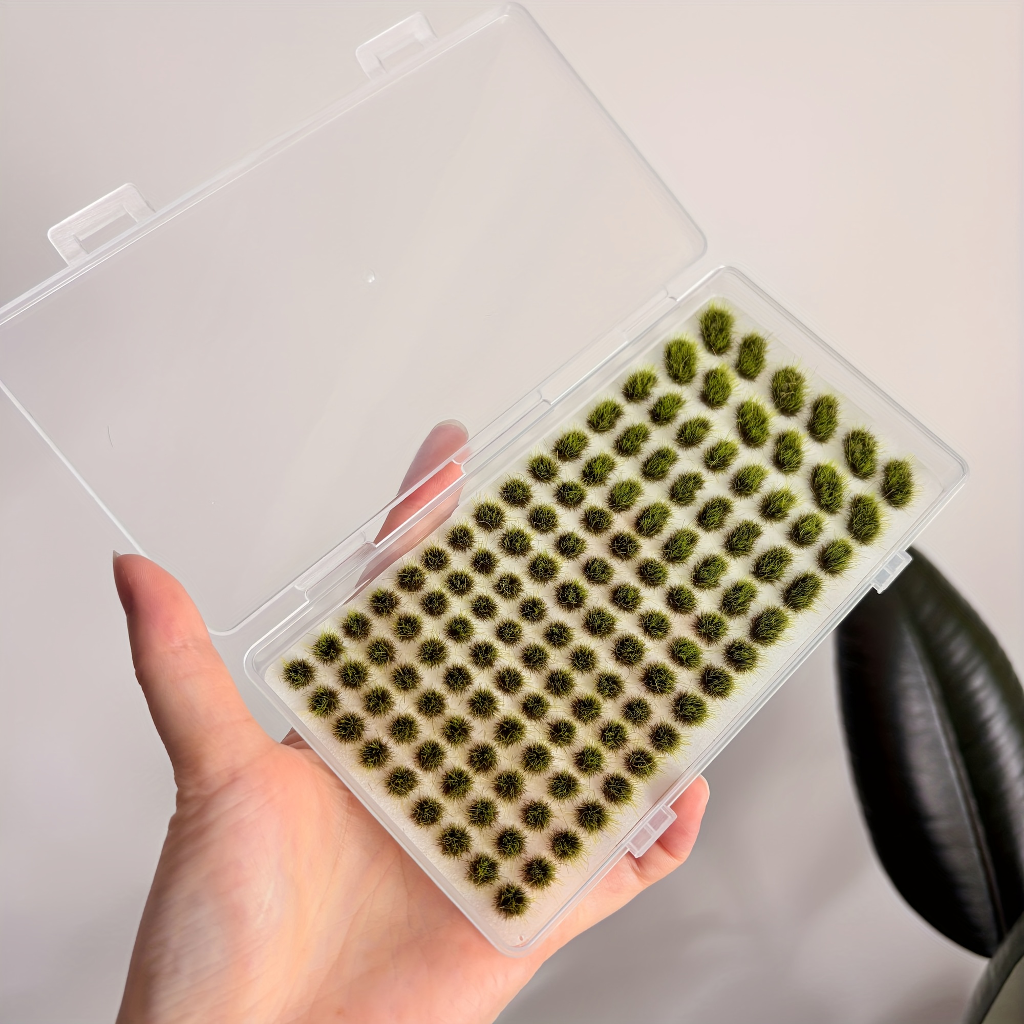Image of A Box Of 123 Model Grass For Miniature Scenery, 4 Types Of Miniature Grass Combination Set Applicable For N & Ho Scale For Train Layouts, Diorama Supplies, And Architectural Models