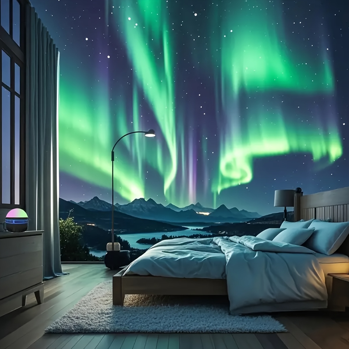 1pc aurora effect atmosphere projection lamp for multifunctional led light type c starry sky atmosphere lamp crystal lamp starry sky projection atmosphere lamp decorate used in bedroom living room christmas spring festival valentines day holiday gift details 0