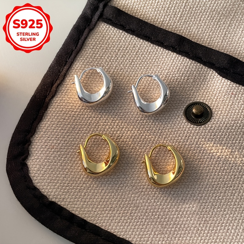 Stylish Circular Earrings Versatile U-Shaped Ear Clips