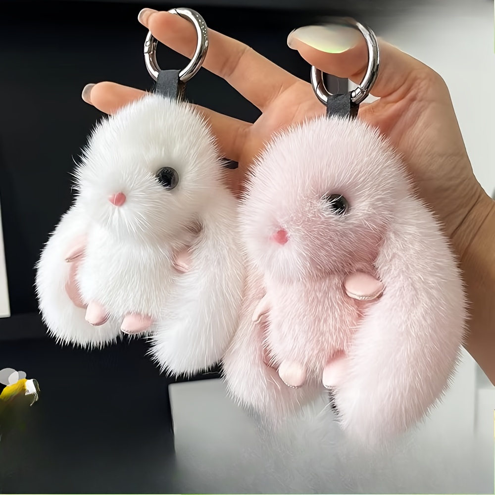mjukisdjur nyckelring kramgosedjur fluffiga öron - Temu Sweden