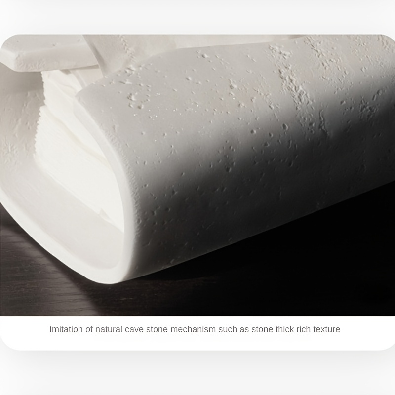 sleek   tissue box holder modern resin rectangular design   options   home or office decor Product details 8
