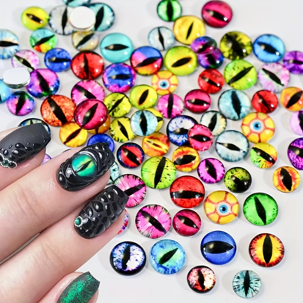 20 stck gemischte tieraugen 3d nagelkunst verzierungen y2k - Temu Germany
