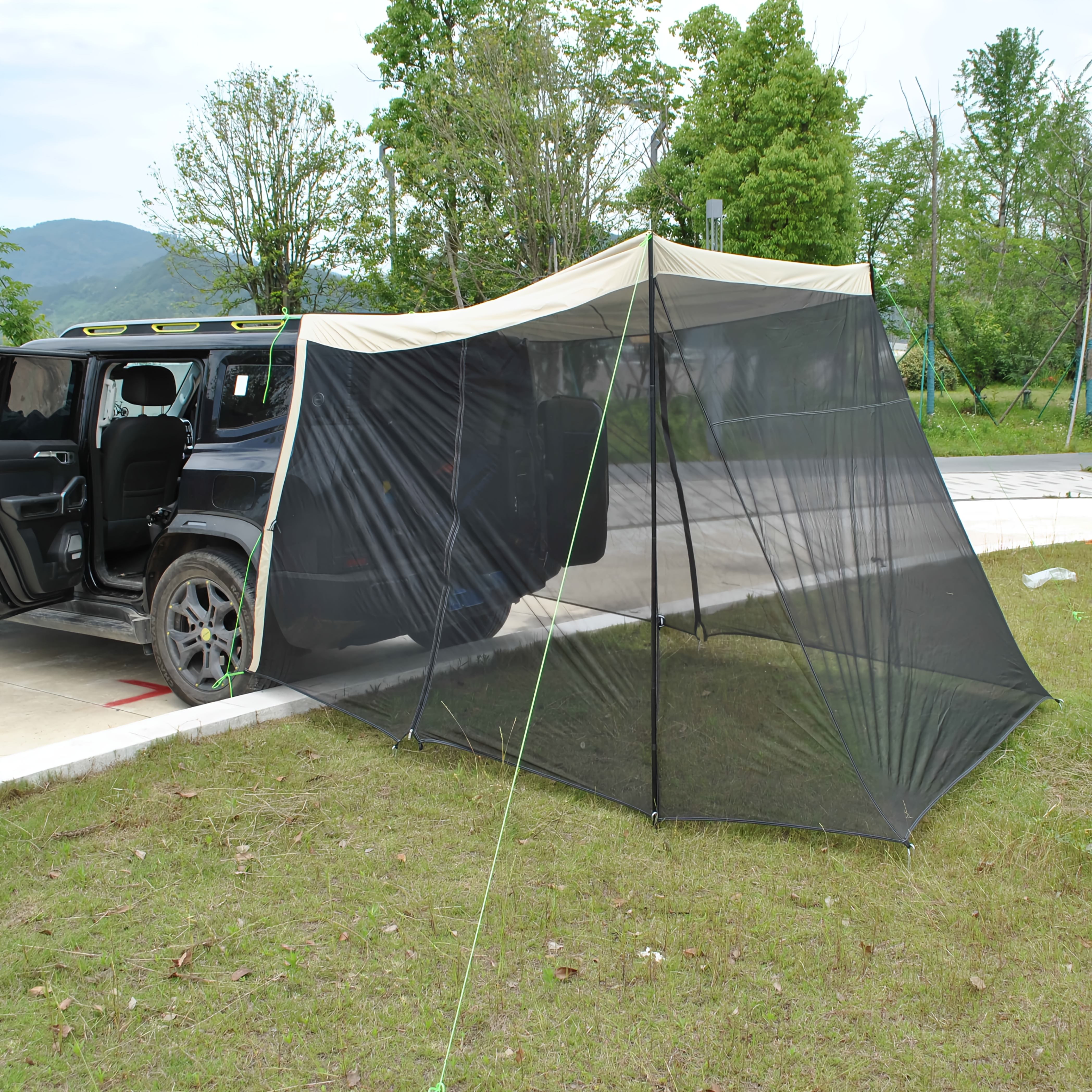 Autozelt Heckklappe Navaris Heckzelt Frs Auto  Dach-/Autozelt,  Heckklappenzelt Fr Camping & Reisen (schwarz)