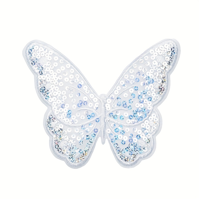 1pc Sequin Embroidery Hot Melt Glue Patch Sticker