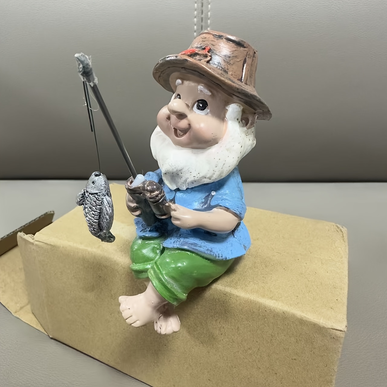 E-shop . -Gnom-Statue Harz-Elfenfigur – Miniatur-Bachangel- mit geeignet für den Außenbereich & sonnenbeständiger Gartendekor, rustikaler im