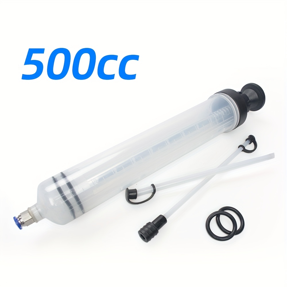 TEMU 500ml Oil Fluid Extractor Filling Oil Change Bottle Transfer Automotive Fuel Extraction Pump Hand Tool Oil Extractor Pump