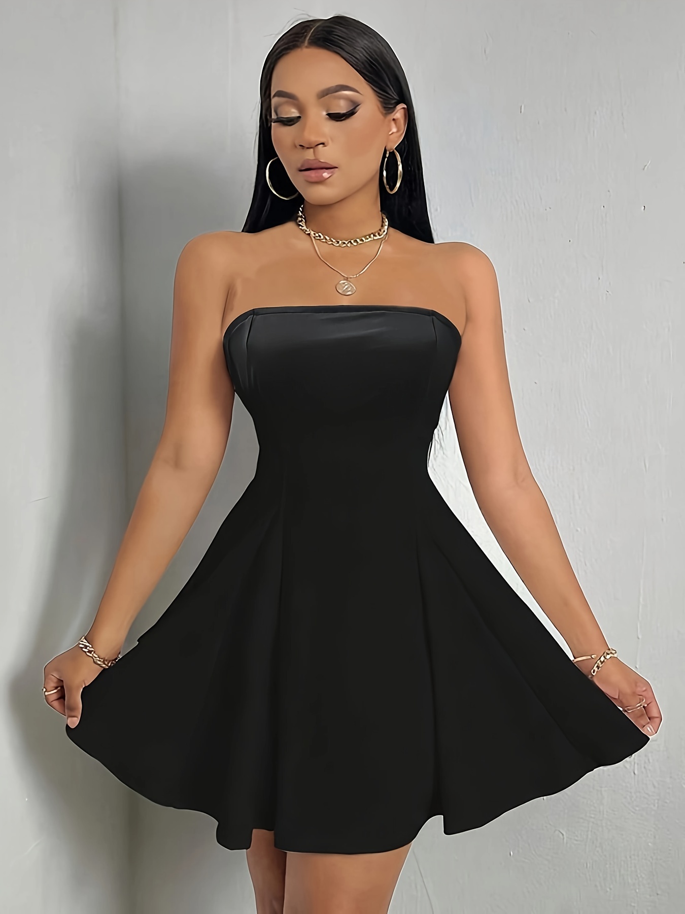 Boob tube hotsell skater dress