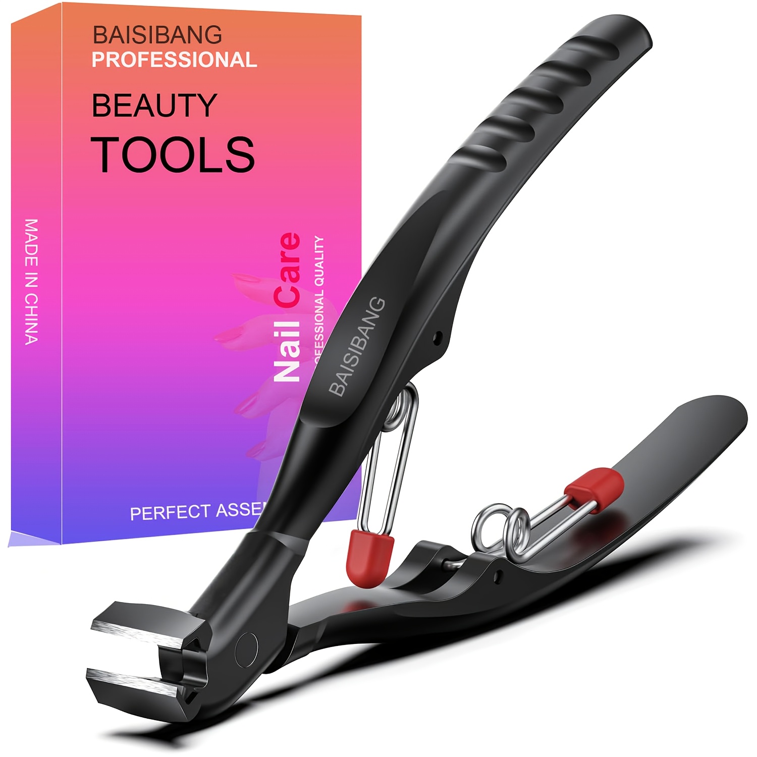 TEMU Ergonomic Nail Clippers For Seniors, Heavy Duty Toenail Clippers For Thick Toenails, Extra Long Handle Toe Nail Clippers With Catcher For