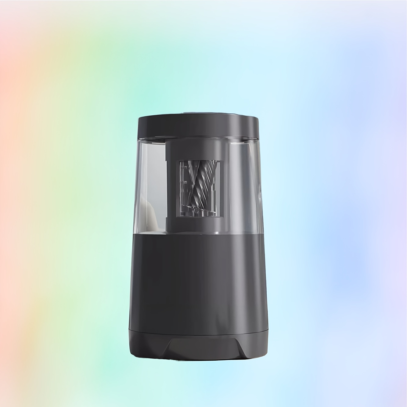 TEMU Aiguiseur de crayons automatique alimenté par USB - Design compact noir pour une utilisation à et , parfait pour les crayons de couleur, idéal
