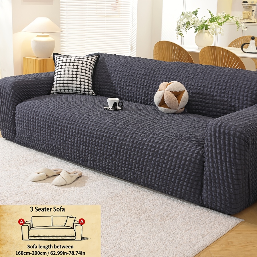 TEMU 1pc New Sofa Cover, Elastic , Pet-friendly, Suitable For , Suitable For Multiple Sofa Sizes, Soft And Comfortable, Machine Washable, Beautifying