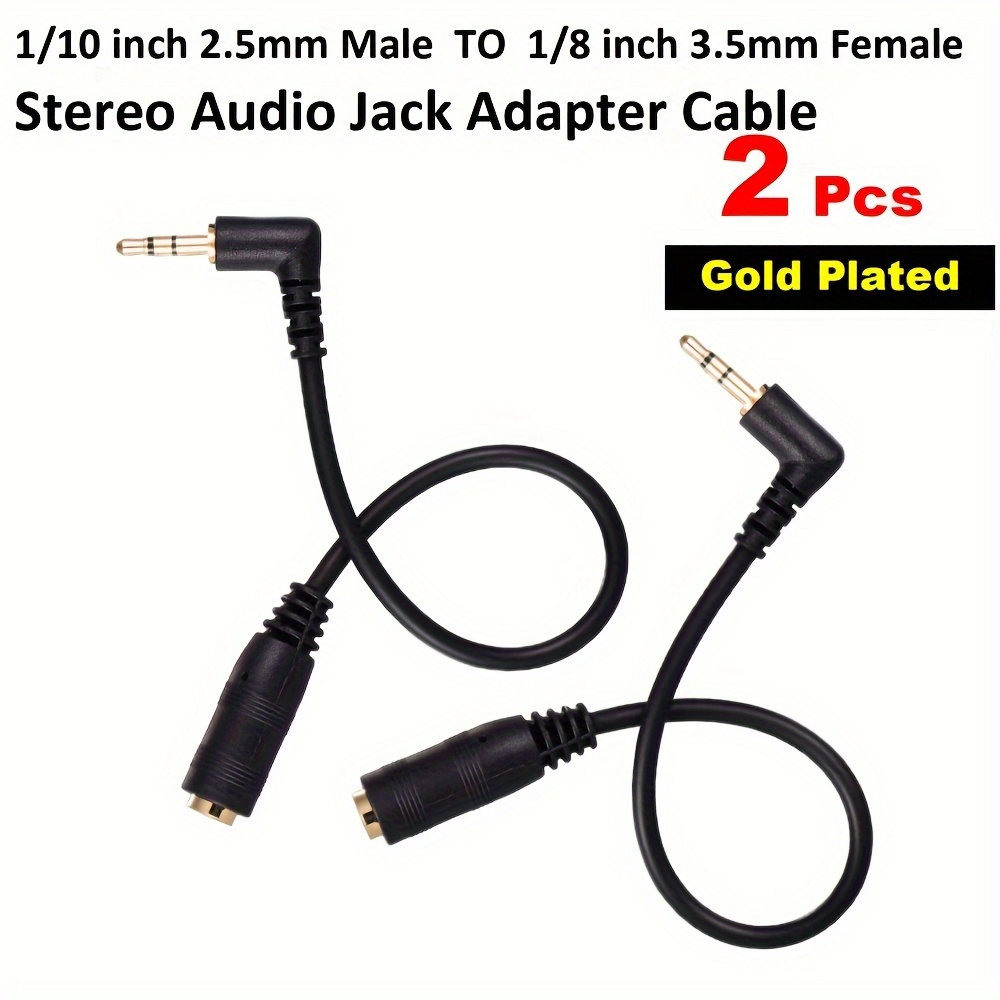 5mm male 5mm inch female stereo audio jack adapter Temu