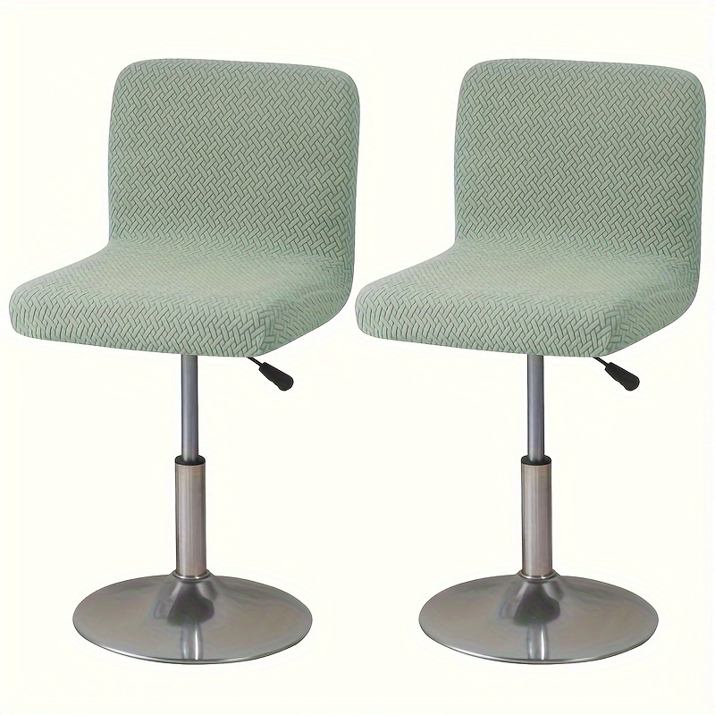 TEMU 2 pezzi Coprisedie a barra jacquard a forma di T, coprisedie elasticizzati con schienale , coprisedie per sedia da bar per