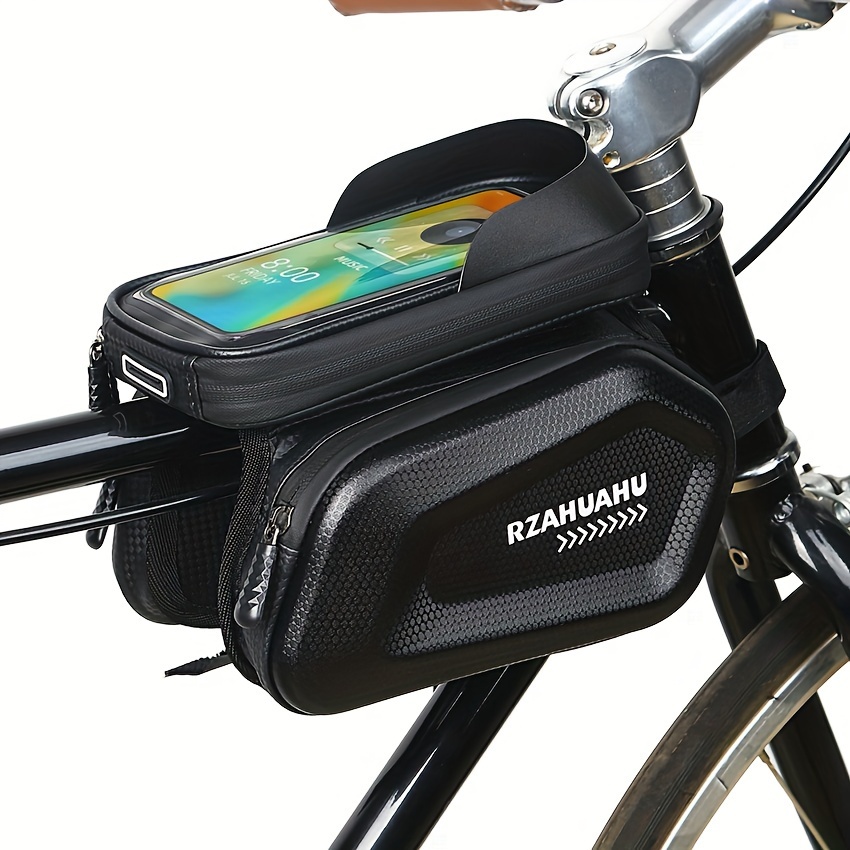 waterproof eva hard shell bicycle handlebar bag detachable Temu