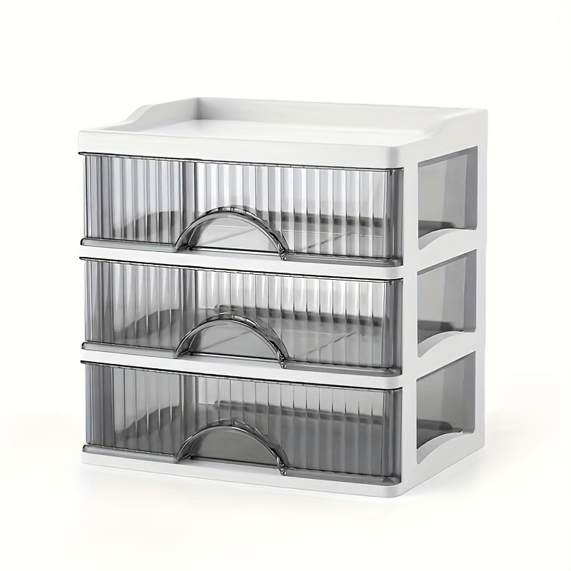 Makeup Organizer For Vanity, Large Capacity Desk Storage Box With Drawer For Dresser, Bathroom & Countertop, Great Holder For Cosmetics, Perfume, Skincare & Toiletries