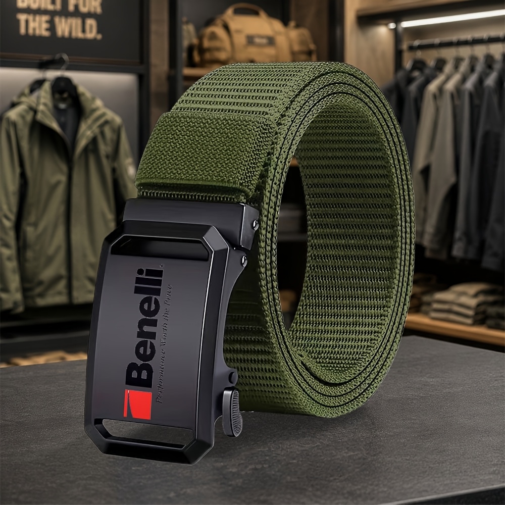 TEMU 1pc Men's Belt - Western Suitable For Jeans, Outdoor & Sports Training Belt, Gift For, Husband, Fathers Day,, Hand Washable, For Riding, Casual