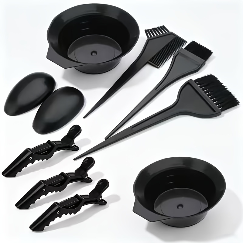 TEMU 10pcs Hair Dye Tool Set, Hair Dye Comb, , Palette, Stylist Hair Styling Tools
