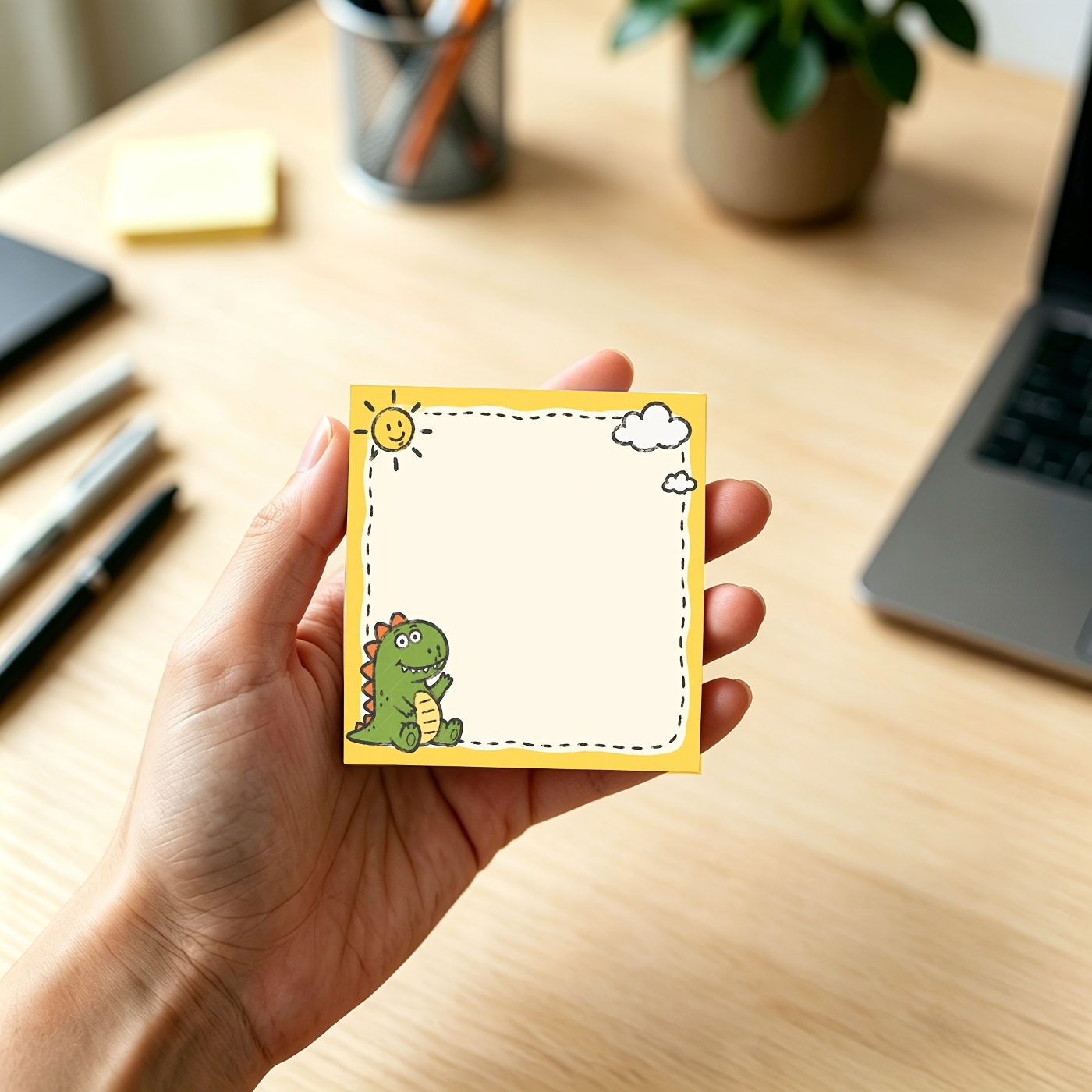 Cute Dinosaur Memo Pad for Notes & Lists