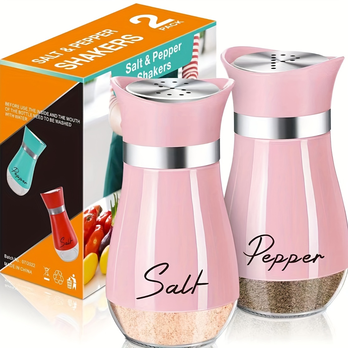 TEMU Set Of 2 Multifunctional Salt And Pepper Shakers. Salt Shakers, Pepper Shakers, Sprinkling Bottles, Seasoning Bottles Are In And Are .