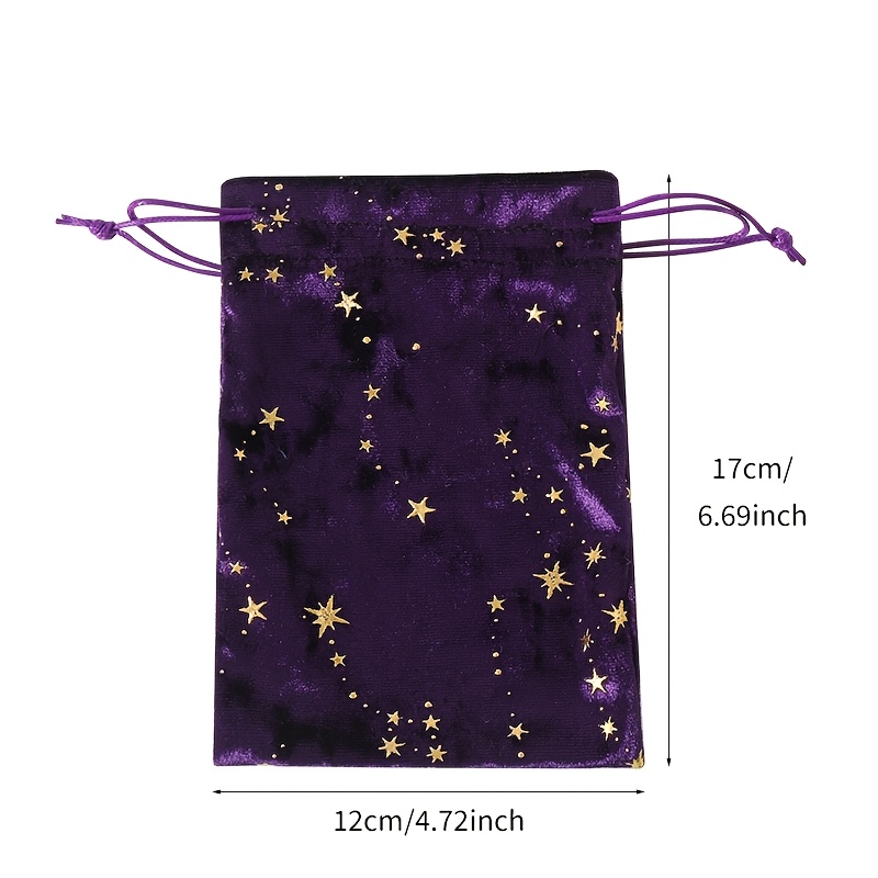 TEMU Regalo para Ella/Él 1pc, Bolsa de Almacenamiento con Cordón, Bolsa de Almacenamiento de Tarjetas, Bolsa de Almacenamiento de Piedra de Cristal,