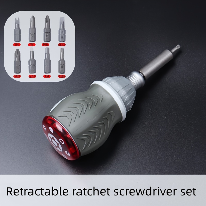 Multi-angle 180-degree Bending Ratchet Screwdriver Set Adjustable Multi-functional Screwdriver Home Use Special Bit Screwdriver