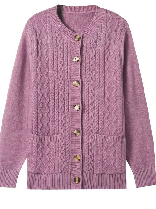 solid color twist cardigan