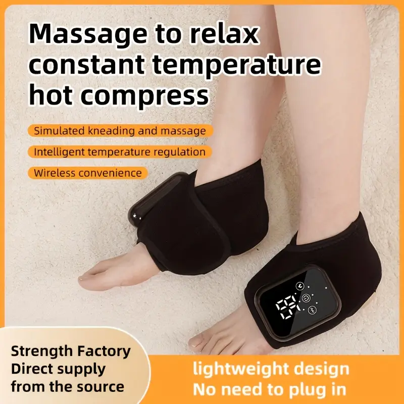heating massager, 2-pack ankle relaxation massagers with three massage and adjustable temperatures, usb, lcd display, portable design – gift Product details 2