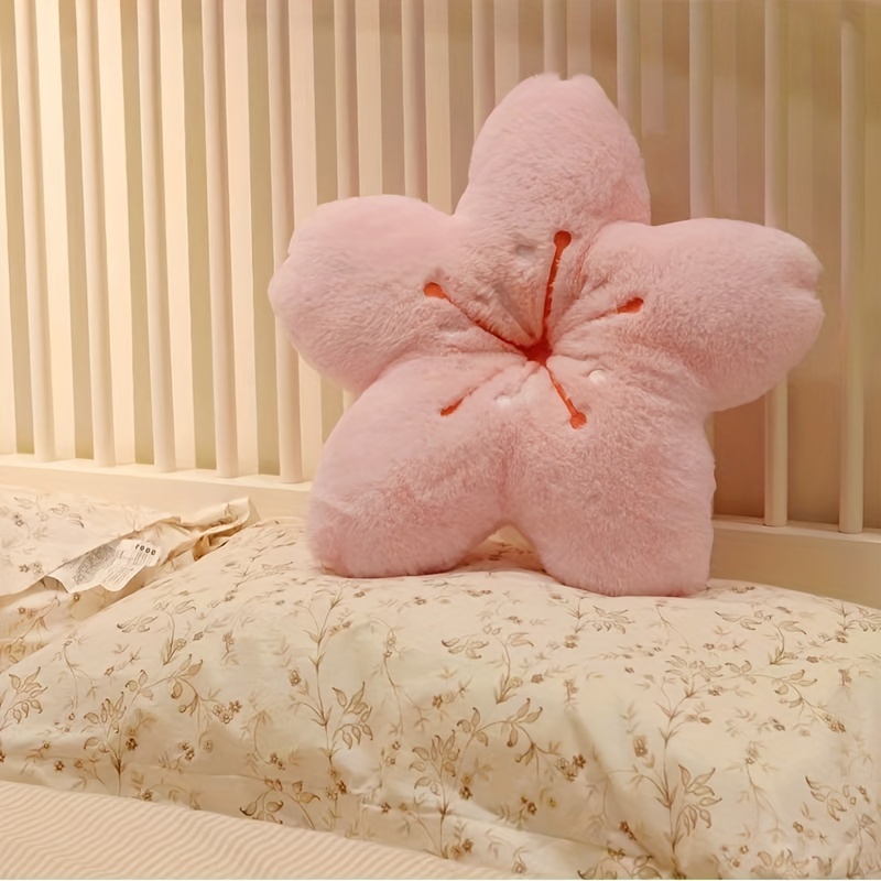

Cherry Petal Pillow Girl Heart Floating Window Bedroom Tatami Living Room Pillow Flower Back Cushion Christmas, Halloween, Thanksgiving Gift