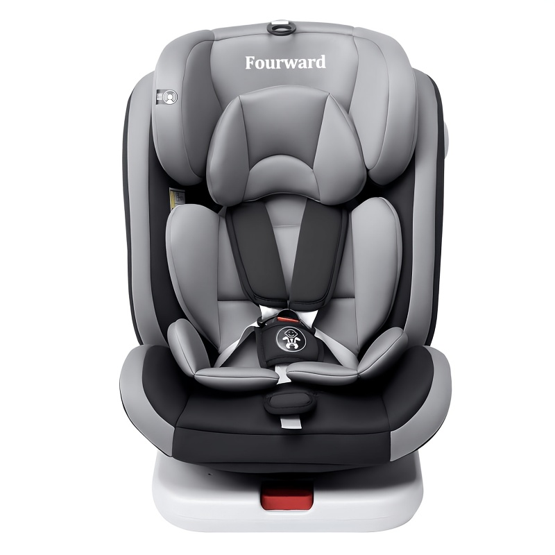 Image of Baby Car Seat Child Seat 360° Rotatable Group (9-36 Kg/ 0-12 Years) 5-point Safety Belt, Black