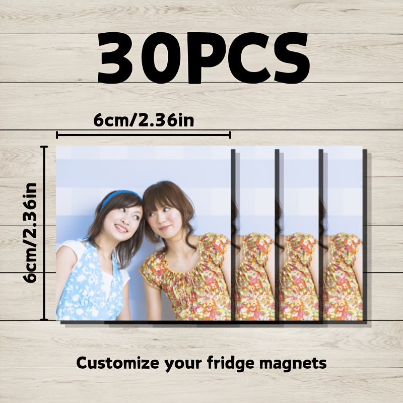 TEMU Magneti da frigorifero personalizzati con foto, magneti con foto personalizzati, magneti da frigorifero personalizzati con stampa fotografica,