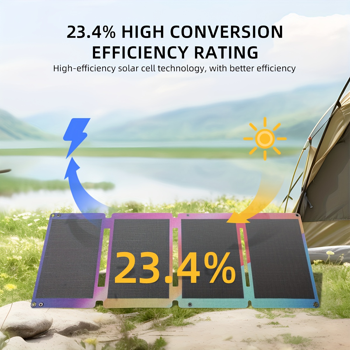 outdoor camping high-  33w solar panel, home mobile phone power bank solar power   power supply, portable folding solar charging panel, solar panels for camping, solar car charger,  , solar panel with battery, solar camping, emergency power supply, outdoor charging solution, lightweight panel,  , high  panel, weatherresistant material, solar charger, campers and  ,   Product details 4