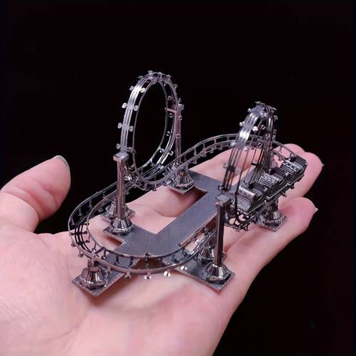 3 assembly metal puzzle toy for building like roller coasters perfect as a desktop decoration christmas gift or birthday present